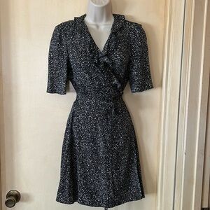 Diane Von Furstenberg Black and White Mini Dress